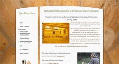 Desktop Screenshot of blockhausbau-kurs.de
