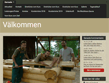 Tablet Screenshot of blockhausbau-kurs.se